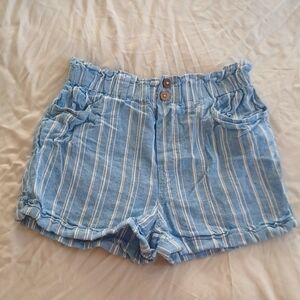 SO Blue with White Strips Shorts Womans Size Small